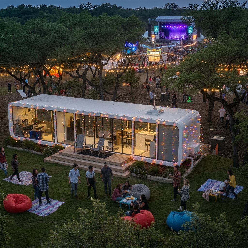 NanoNest unit deployed at a festival activation