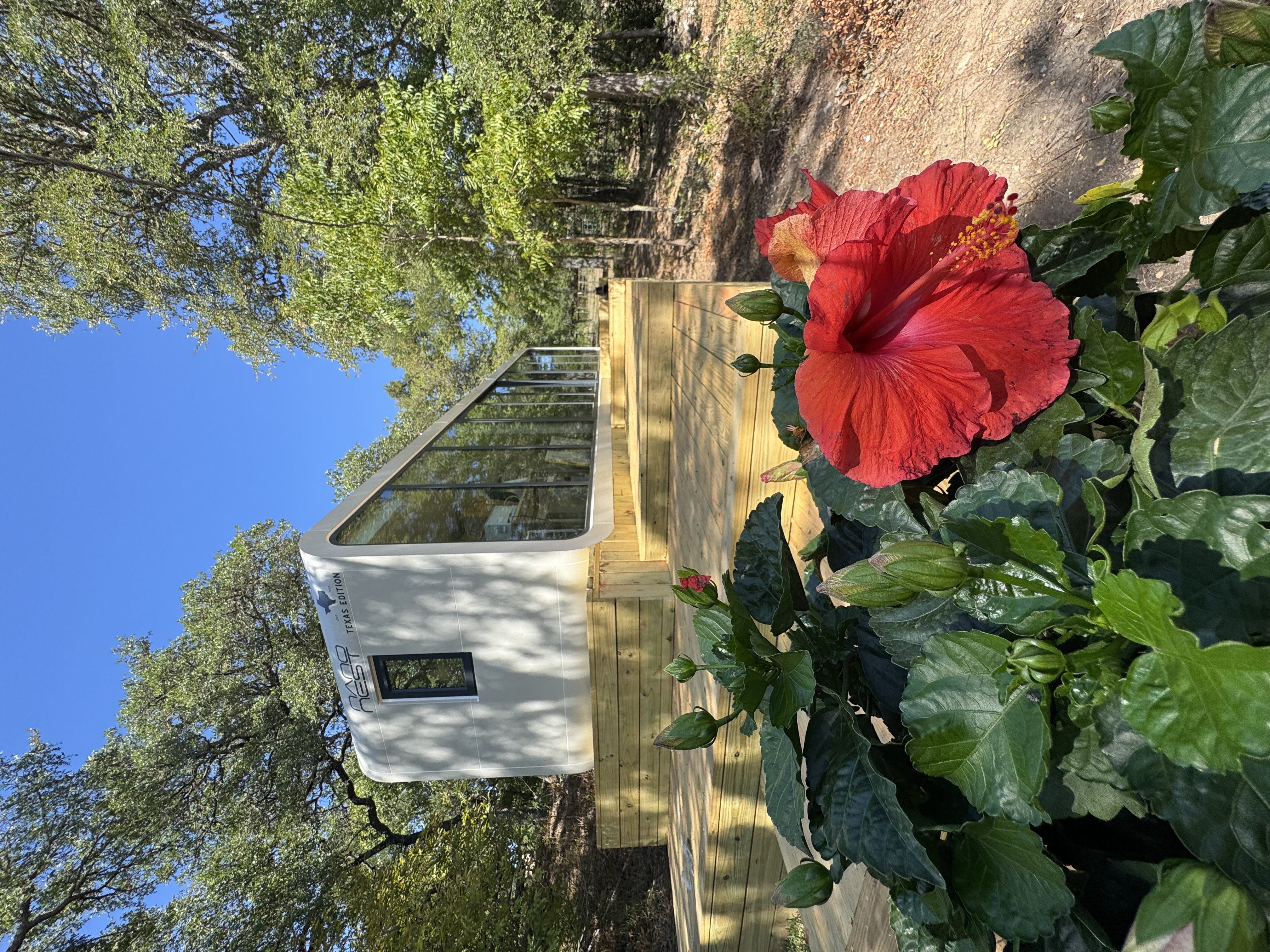 Nanonest at Kristina's Ranch in Driftwood, Texas — exterior view